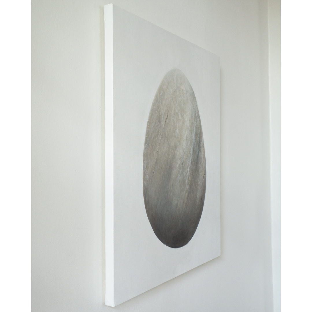 Green Striped Stone Sarah Verardo Art green-striped-stone-sarah-verardo-art