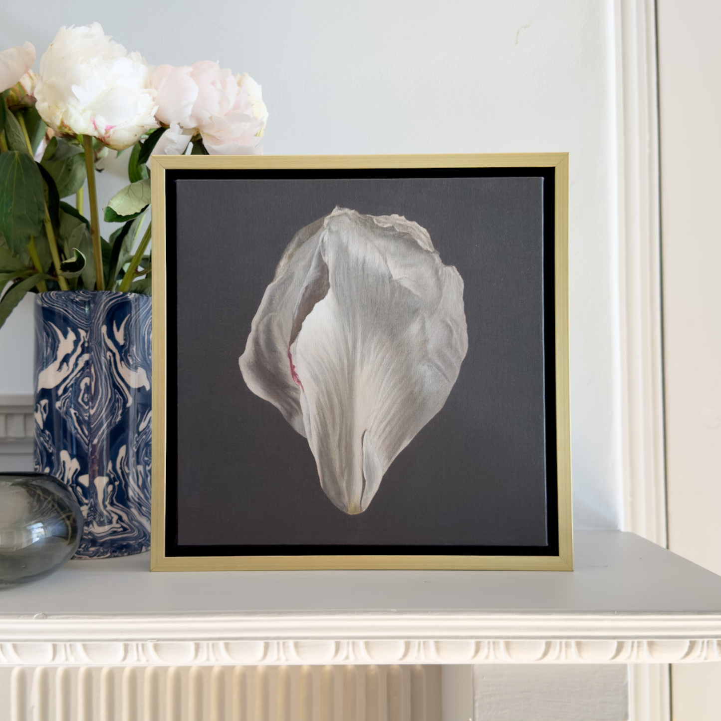 Peony Petals No. 1 Framed Canvas Print