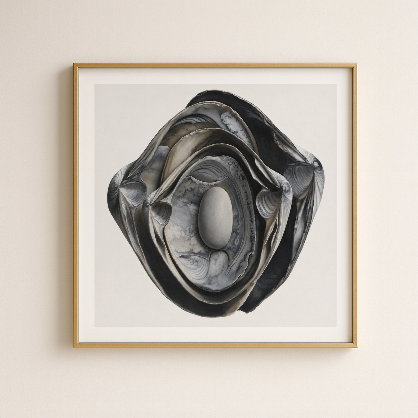 'Nested Surf Clams + Stone No. 3' Limited Edition Print