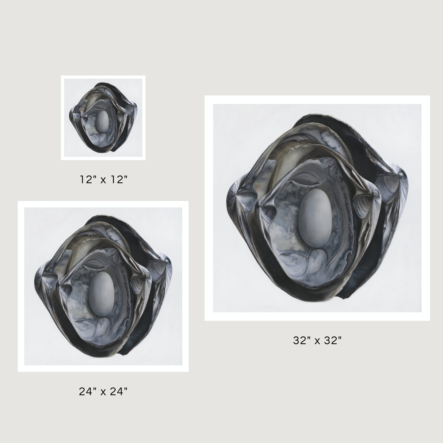 'Nested Surf Clams + Stone No. 3' Limited Edition Print