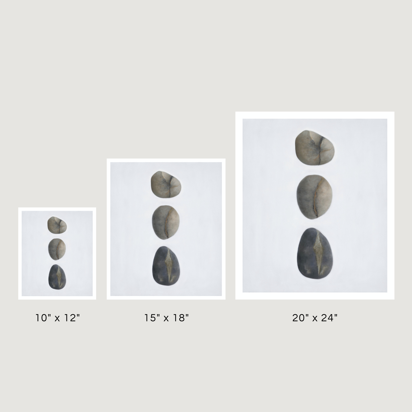 'Stone Trio No. 4' Limited Edition Print