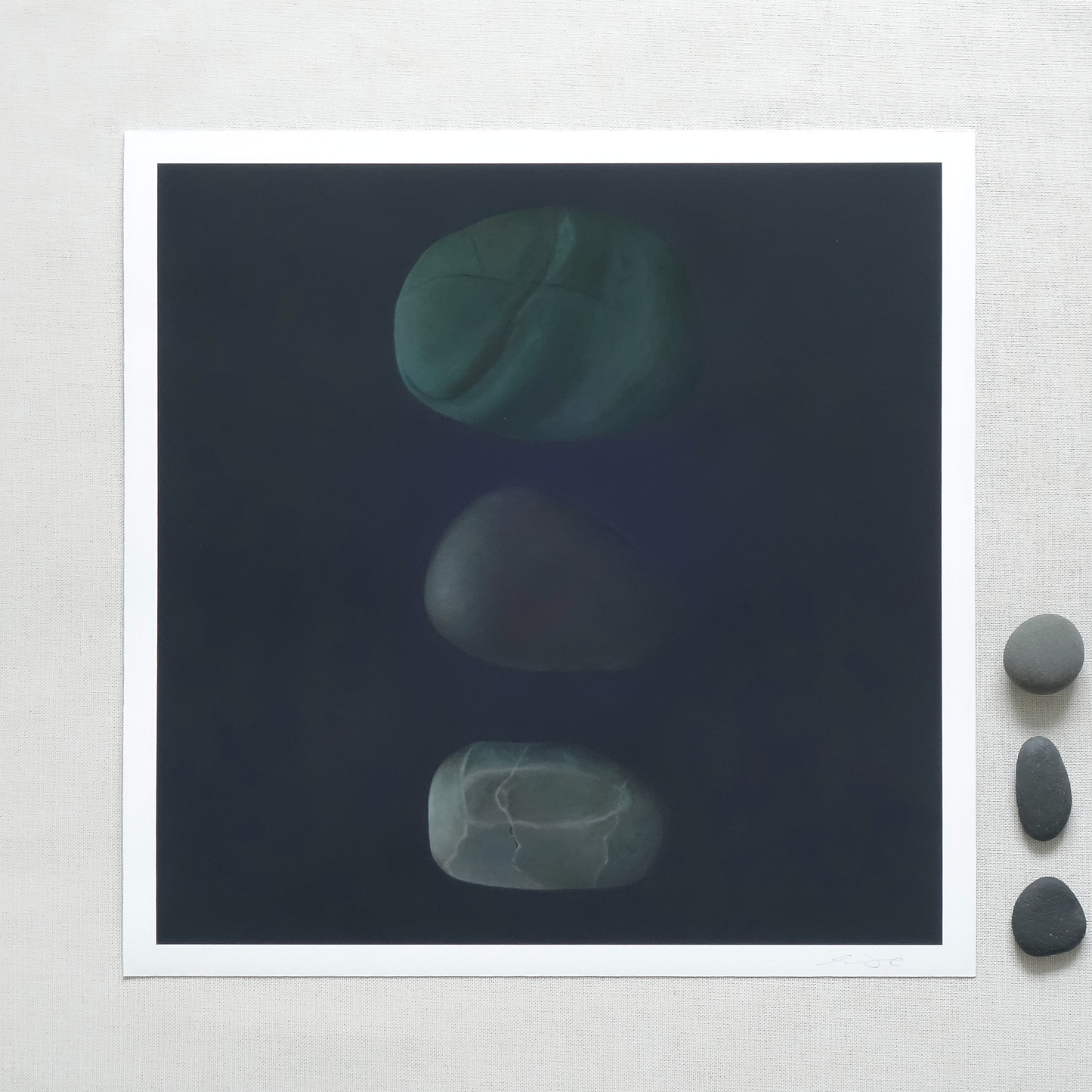 'Stone Trio No. 5' Limited Edition Print