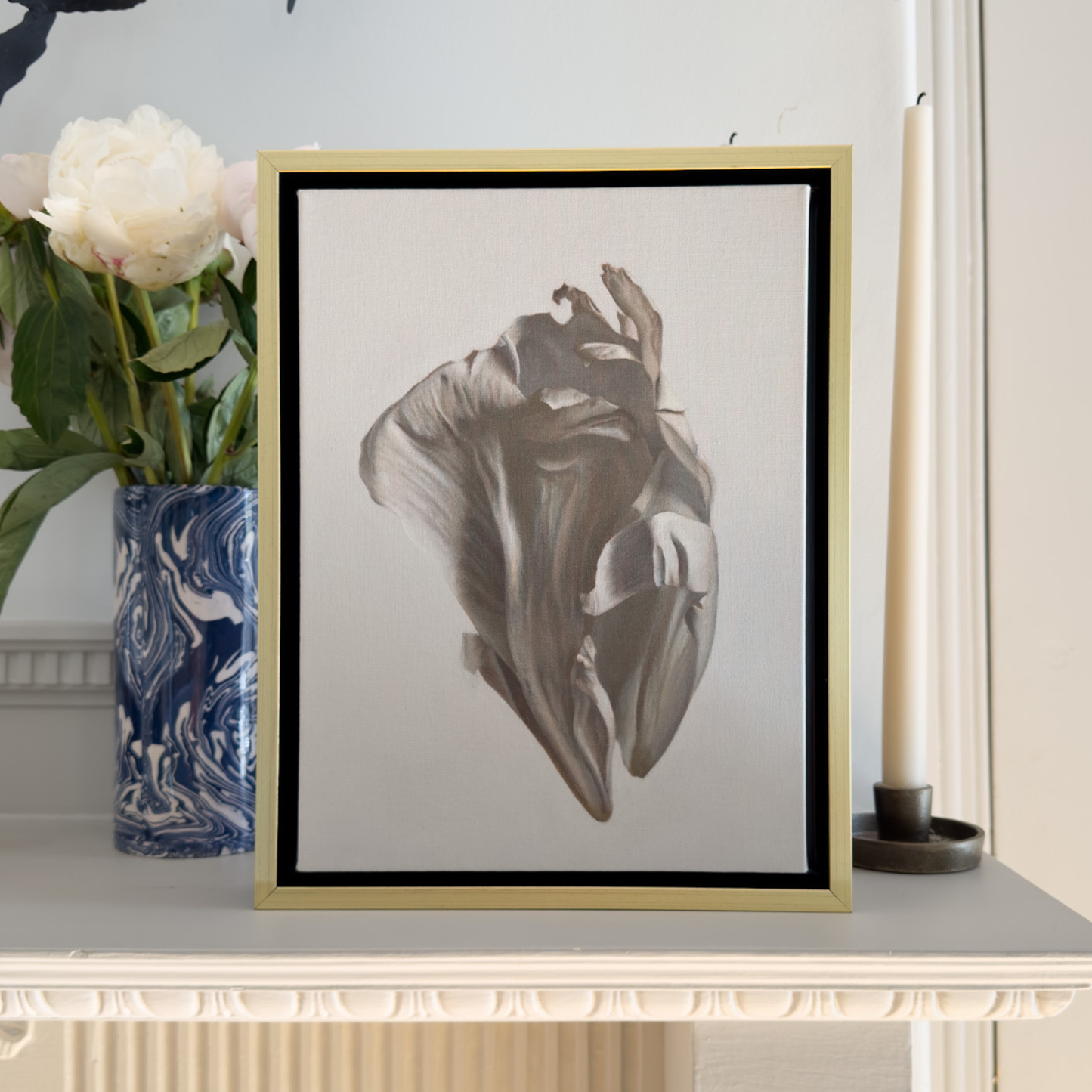 Peony Petals No. 7 Framed Canvas Print