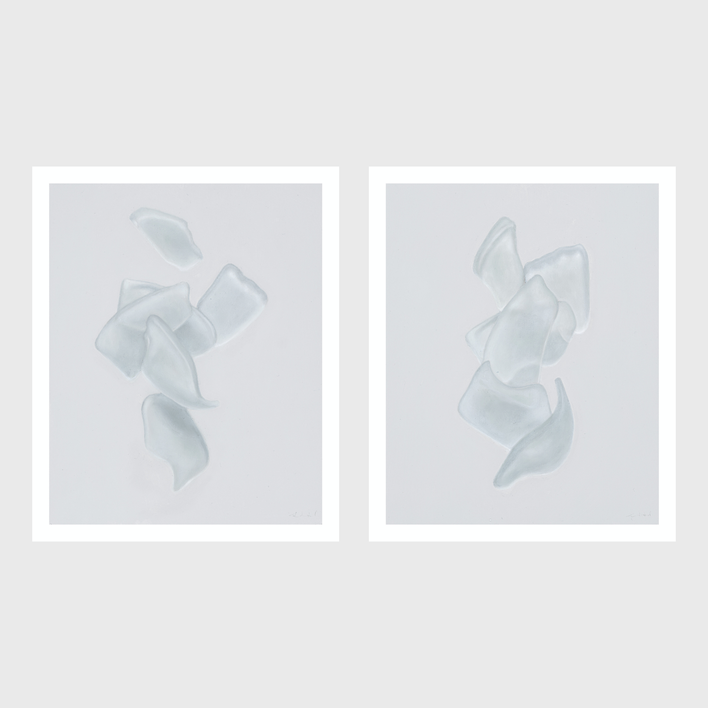 Sea Glass No. 1 | Sea Glass No. 2 Diptych