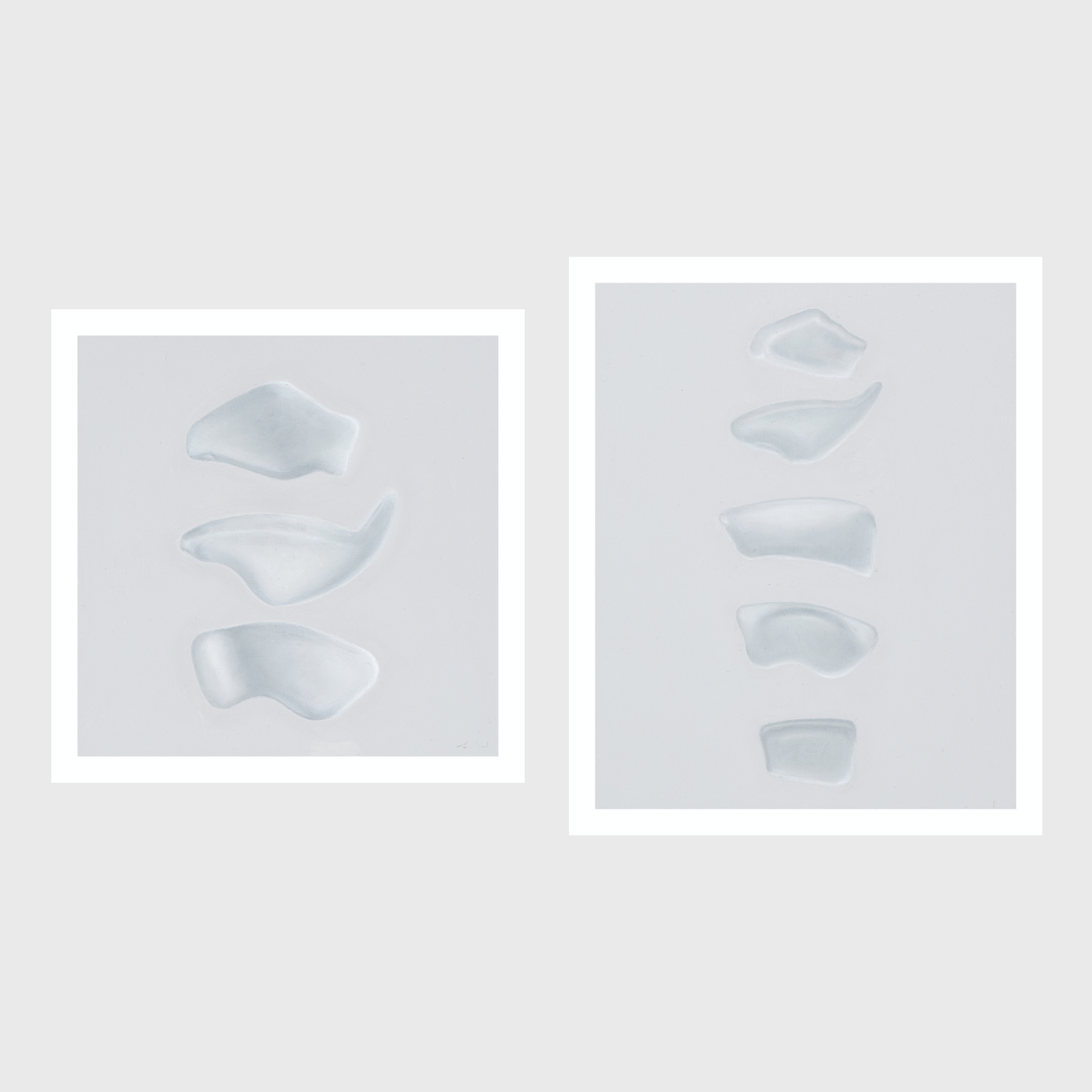 Sea Glass No. 3 | Sea Glass No. 4 Diptych