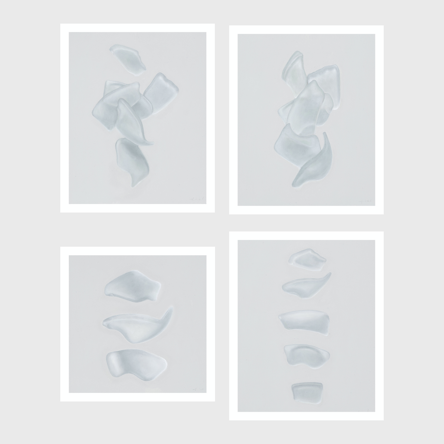 Set of Four Sea Glass