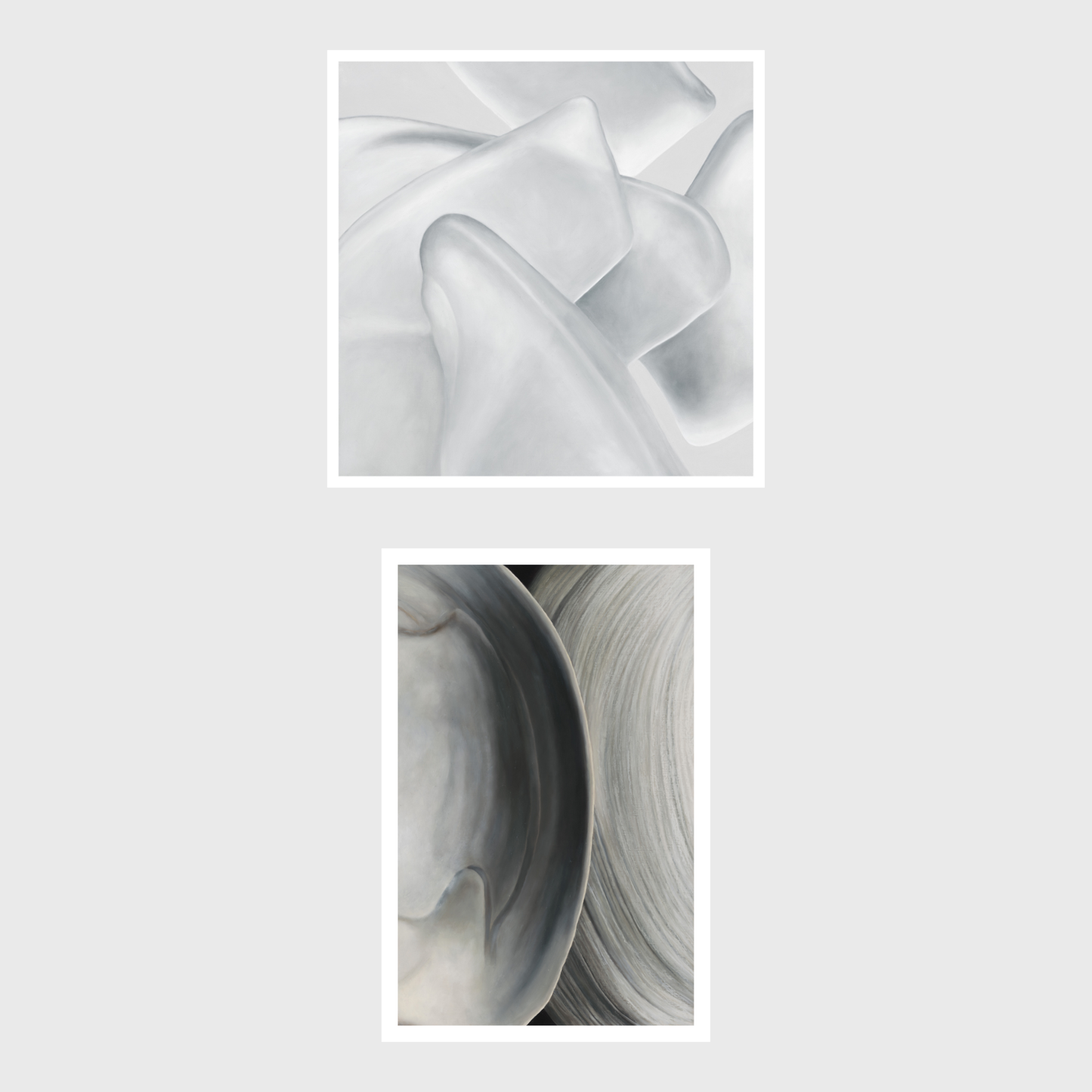 Surf Clam Pair No. 3 | Sea Glass 6 Diptych