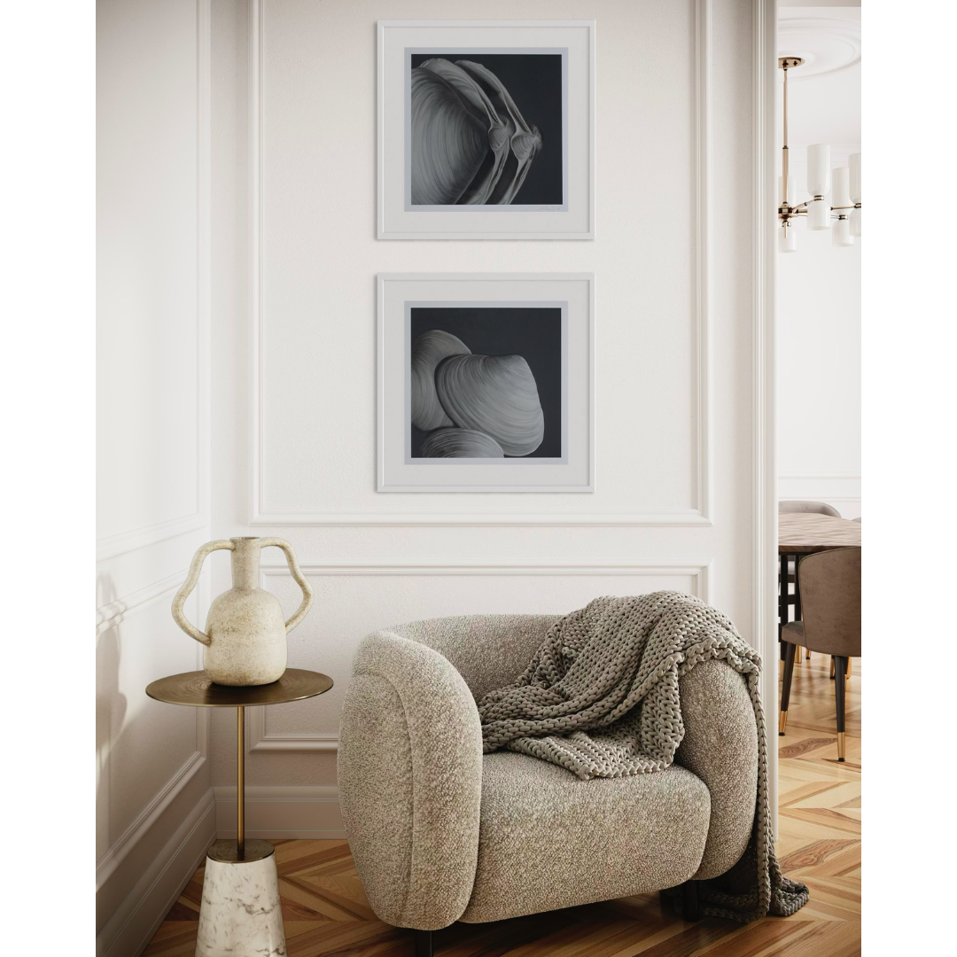 'Overlapping Surf Clams' Limited Edition Print Set
